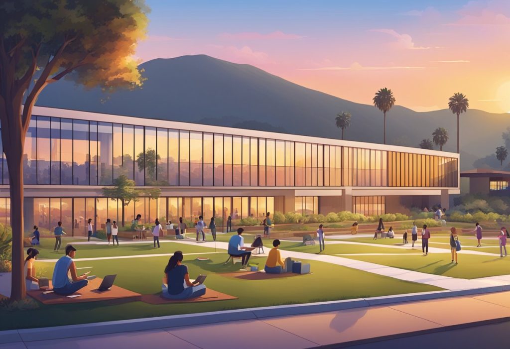 best online colleges in california campus illustrated