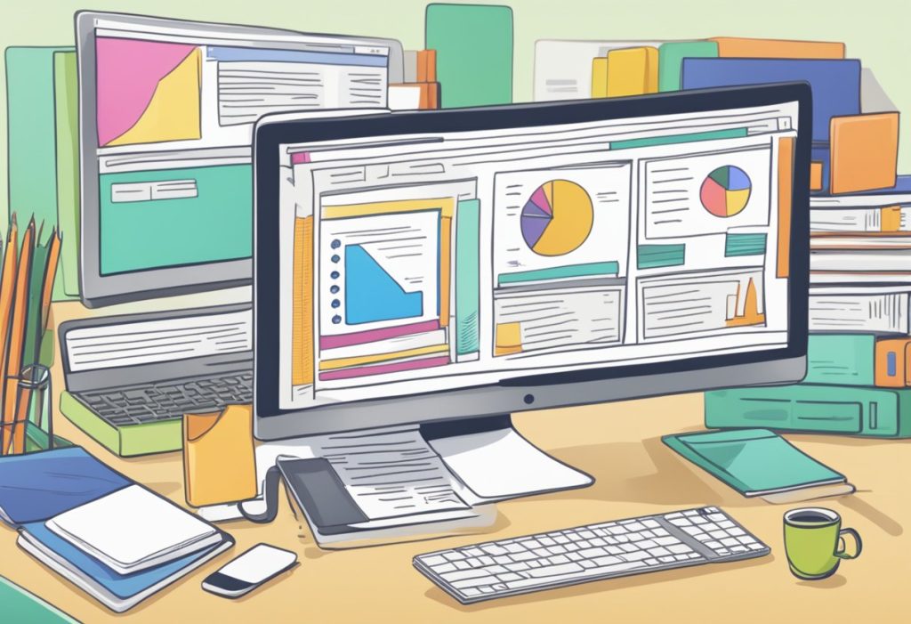 A computer screen with multiple tabs open, showing various self-paced online college courses